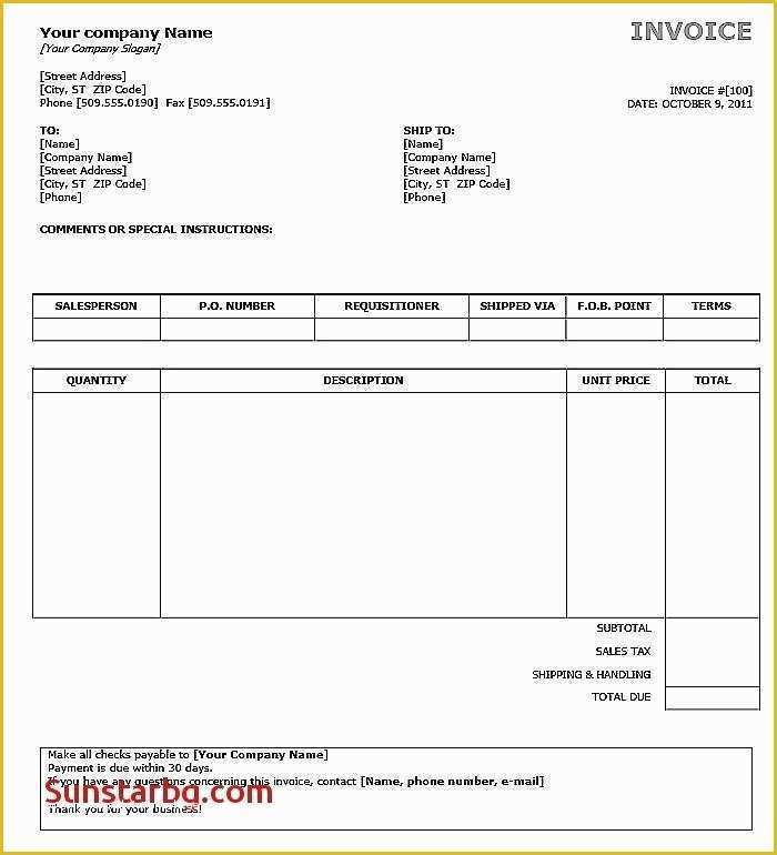 Cool Invoice Template Free Of Receipt Sample Pdf – Entruempelungub