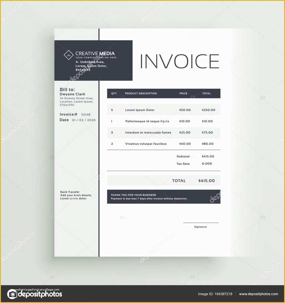 Cool Invoice Template Free Of Vectores Diseño De Facturas