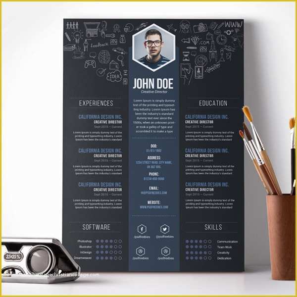 Cool Resume Templates Free Of 23 Free Creative Resume Templates with Cover Letter