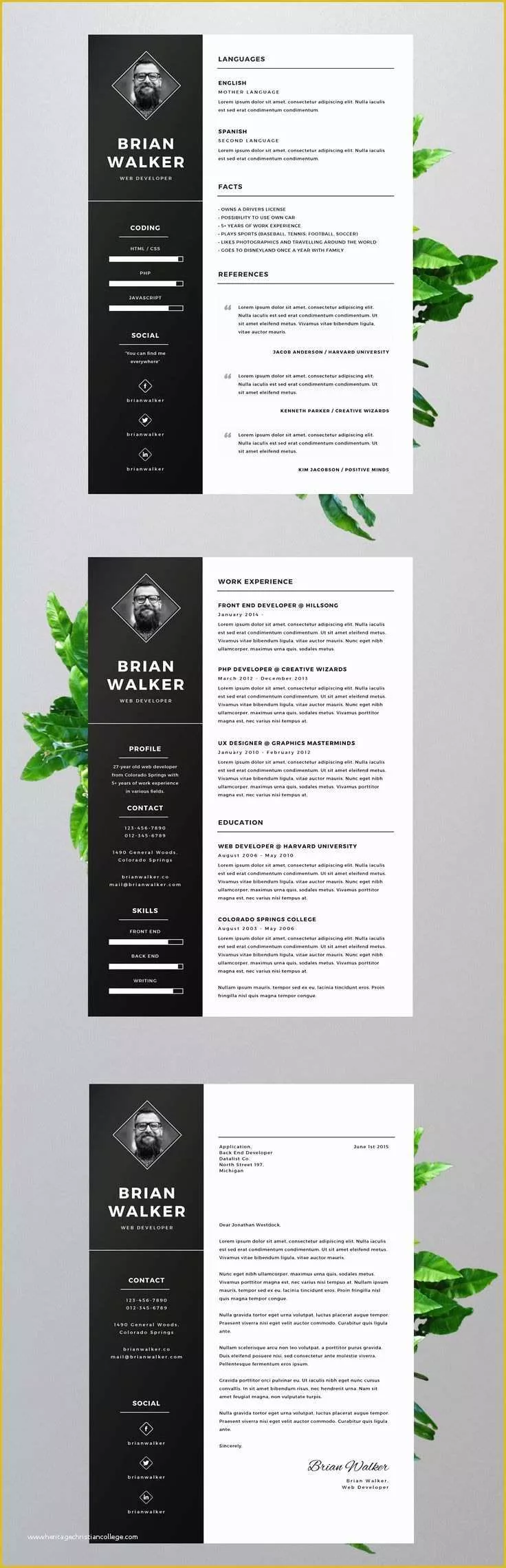 Cool Resume Templates Free Of Best 25 Free Creative Resume Templates Ideas On Pinterest