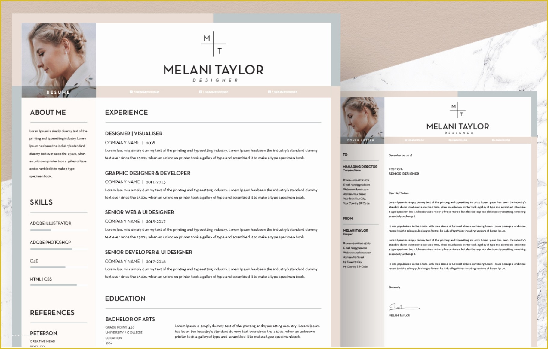 Cool Resume Templates Free Of Free Creative Resume Template Downloads for 2019