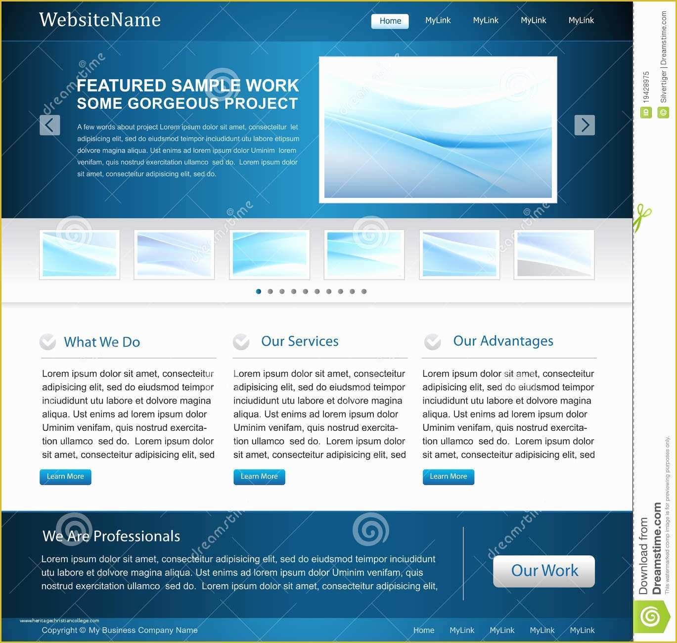 Copyright Free Website Templates Of Business Website Design Template Royalty Free Stock