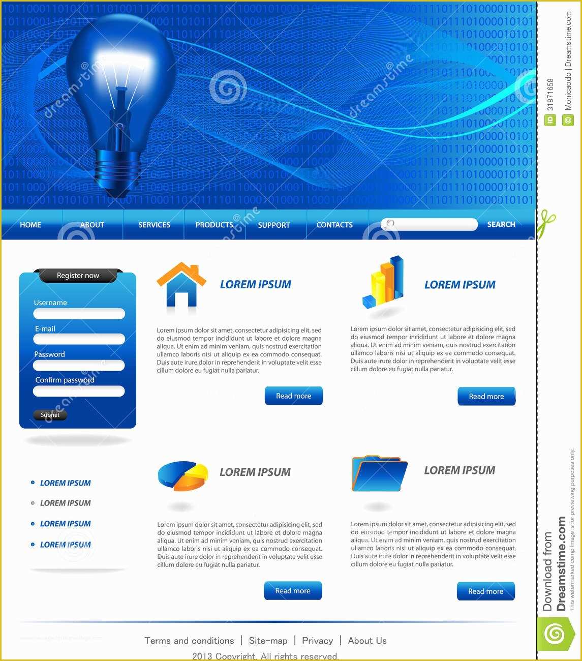 Copyright Free Website Templates Of Business Website Templates Royalty Free Stock S