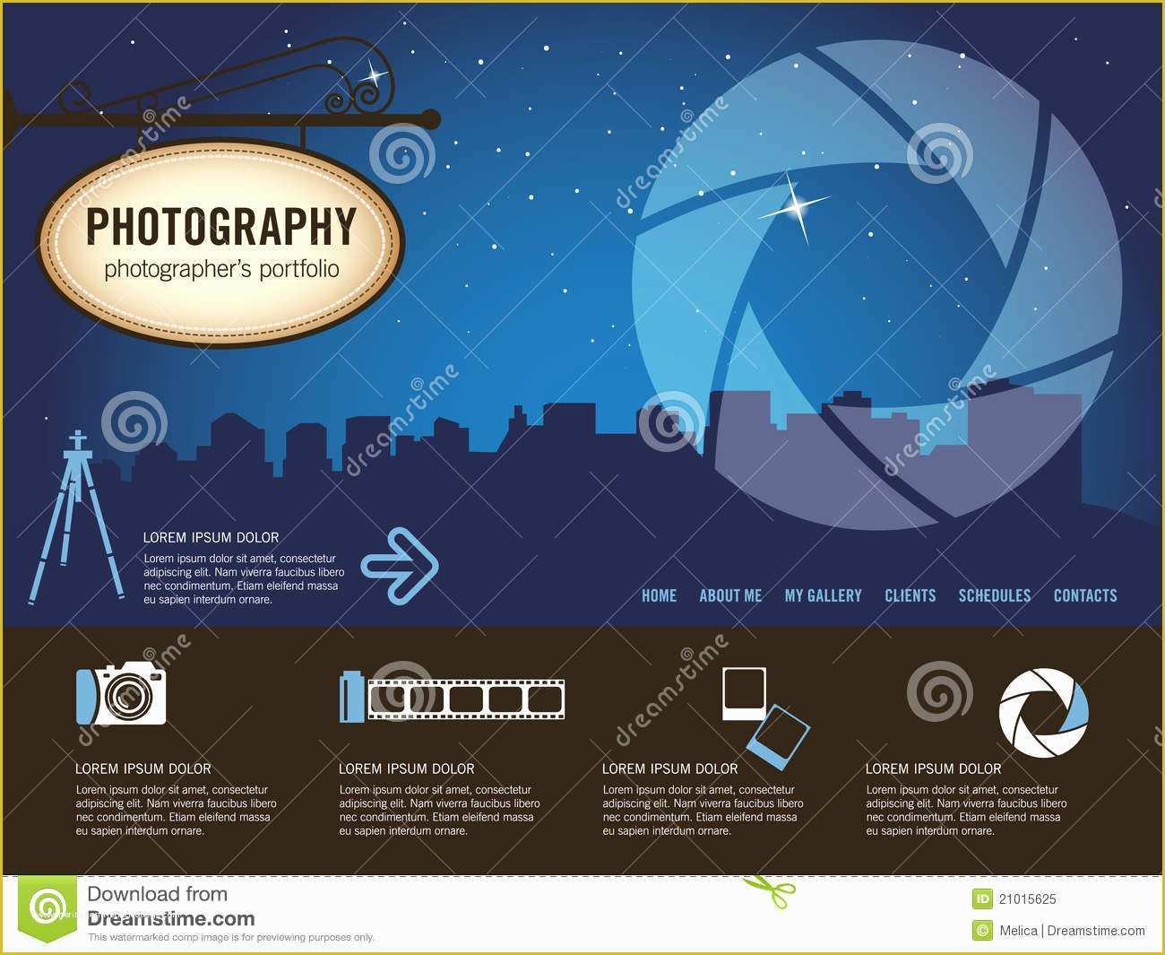 Copyright Free Website Templates Of Graphy Website Template Royalty Free Stock