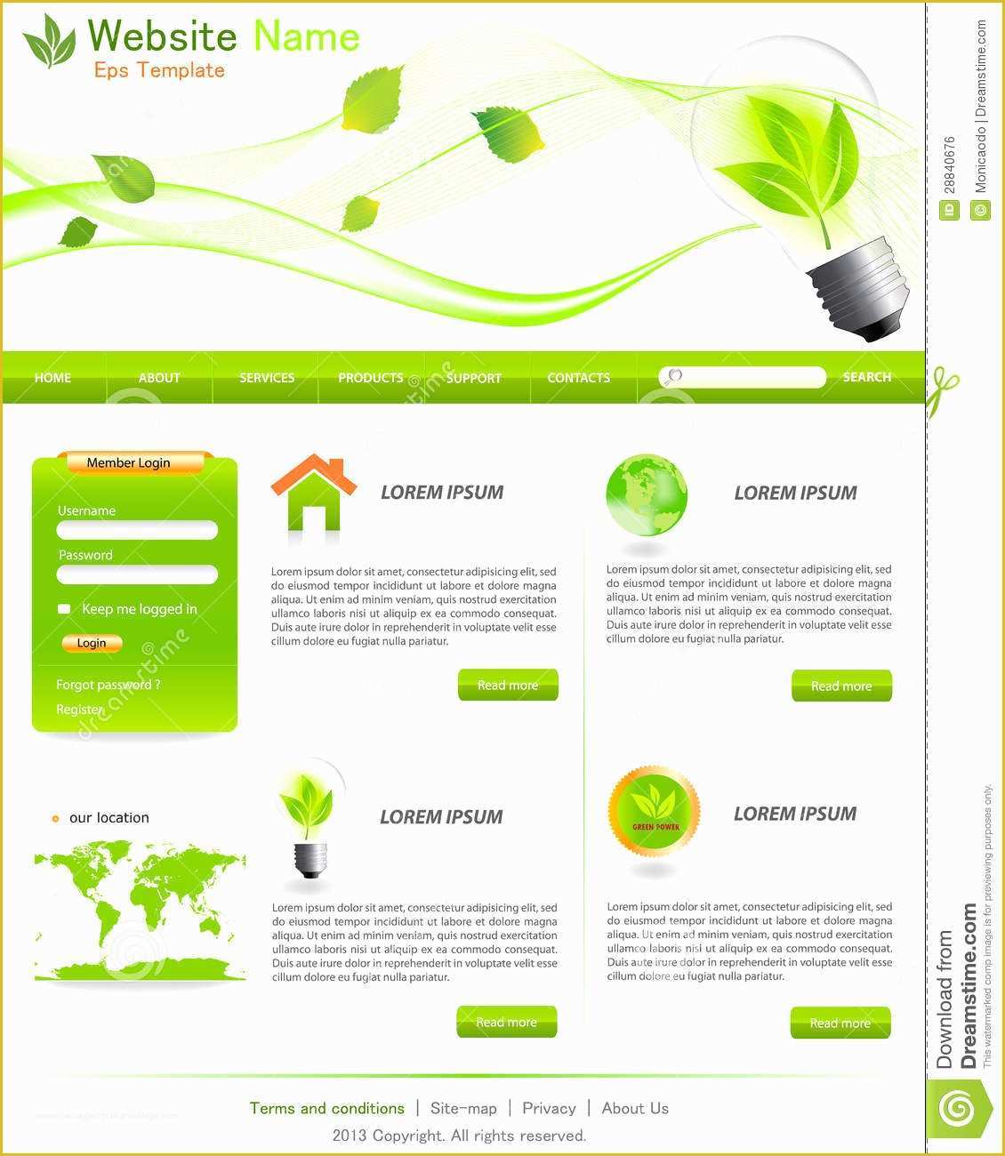 Copyright Free Website Templates Of Green Website Templates Royalty Free Stock Image Image