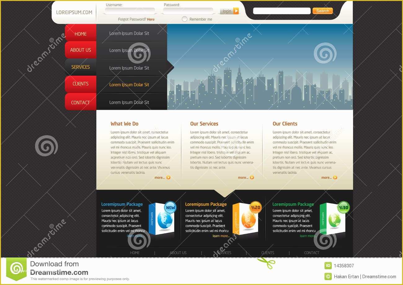 Copyright Free Website Templates Of Website Design Template Royalty Free Stock Graphy