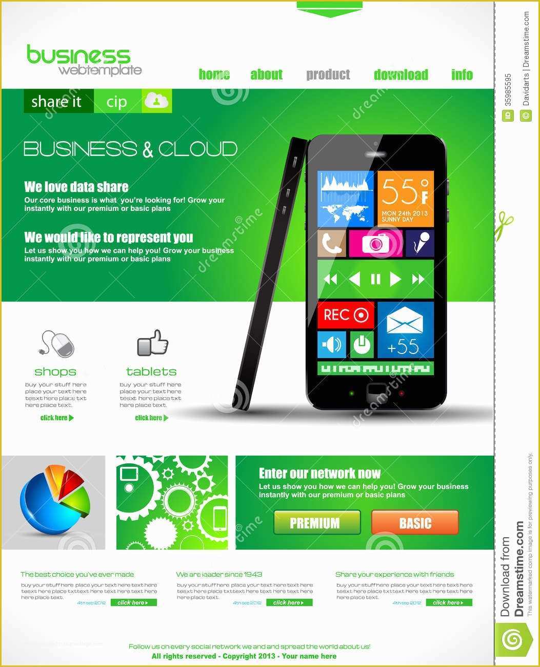 Copyright Free Website Templates Of Website Template for Corporate Business and Cloud Purposes