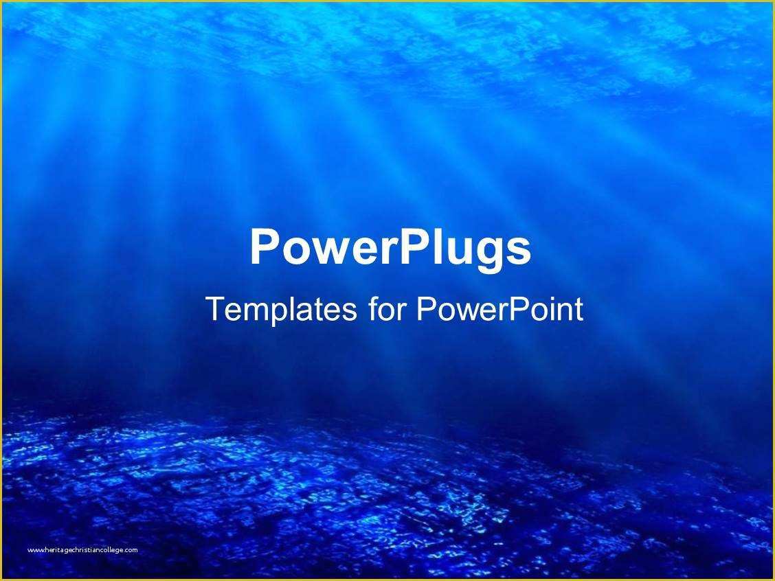 Coral Reef Powerpoint Template Free Of Powerpoint Template Deep Sea Diving with Blue Coral Ocean