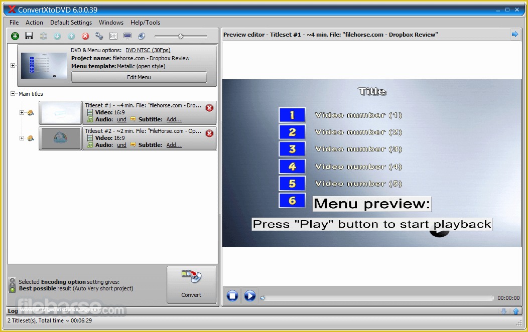 Corel Videostudio X10 Templates Free Download Of Convertxtodvd 7 0 0 52 Download for Windows Filehorse