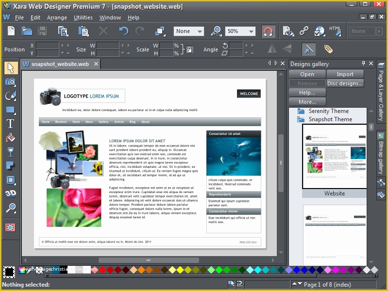 Corel Website Creator Templates Free Of Website Design software Free Full Version Windows