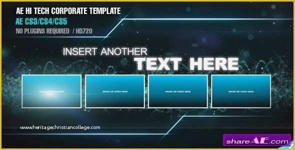 Corporate after Effects Template Free Of Hitech Corporate Template after Effects Project