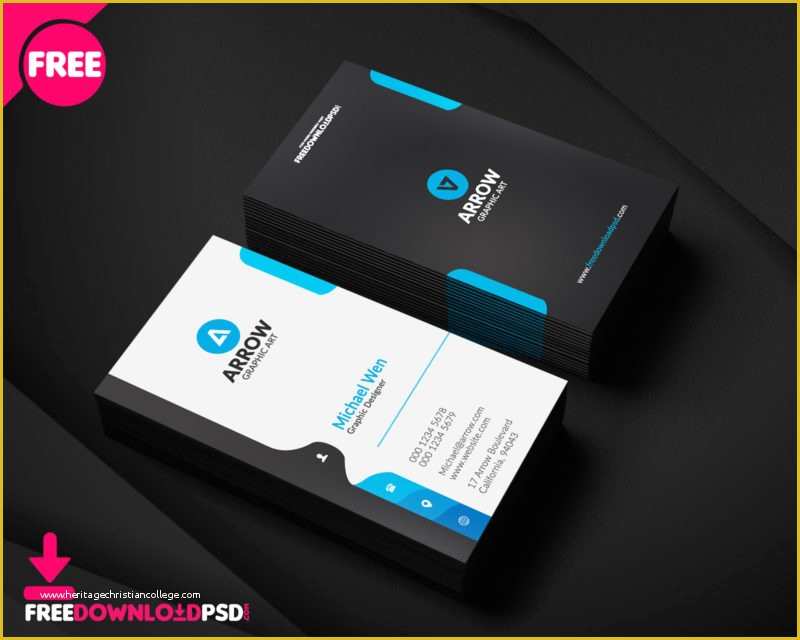 Corporate Business Card Templates Free Download Of 10 Best Business Cards Free Psd