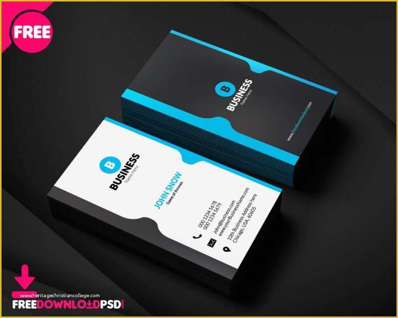 Corporate Business Card Templates Free Download Of 100 Free Business Card Psd Templates