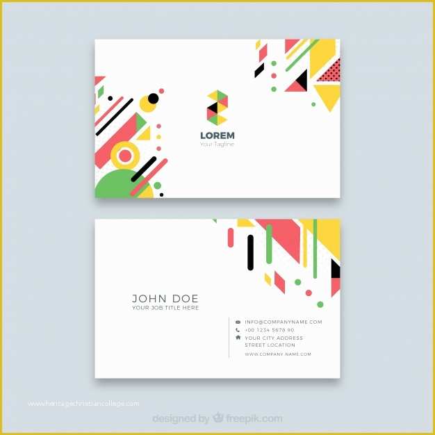 Corporate Business Card Templates Free Download Of Abstract Business Card Template Vector