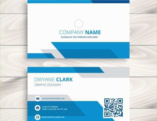 Corporate Business Card Templates Free Download Of Blue Corporate Business Card Template Vector Design