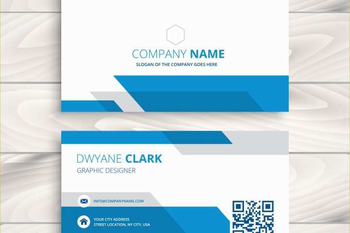 Corporate Business Card Templates Free Download Of Blue Corporate Business Card Template Vector Design