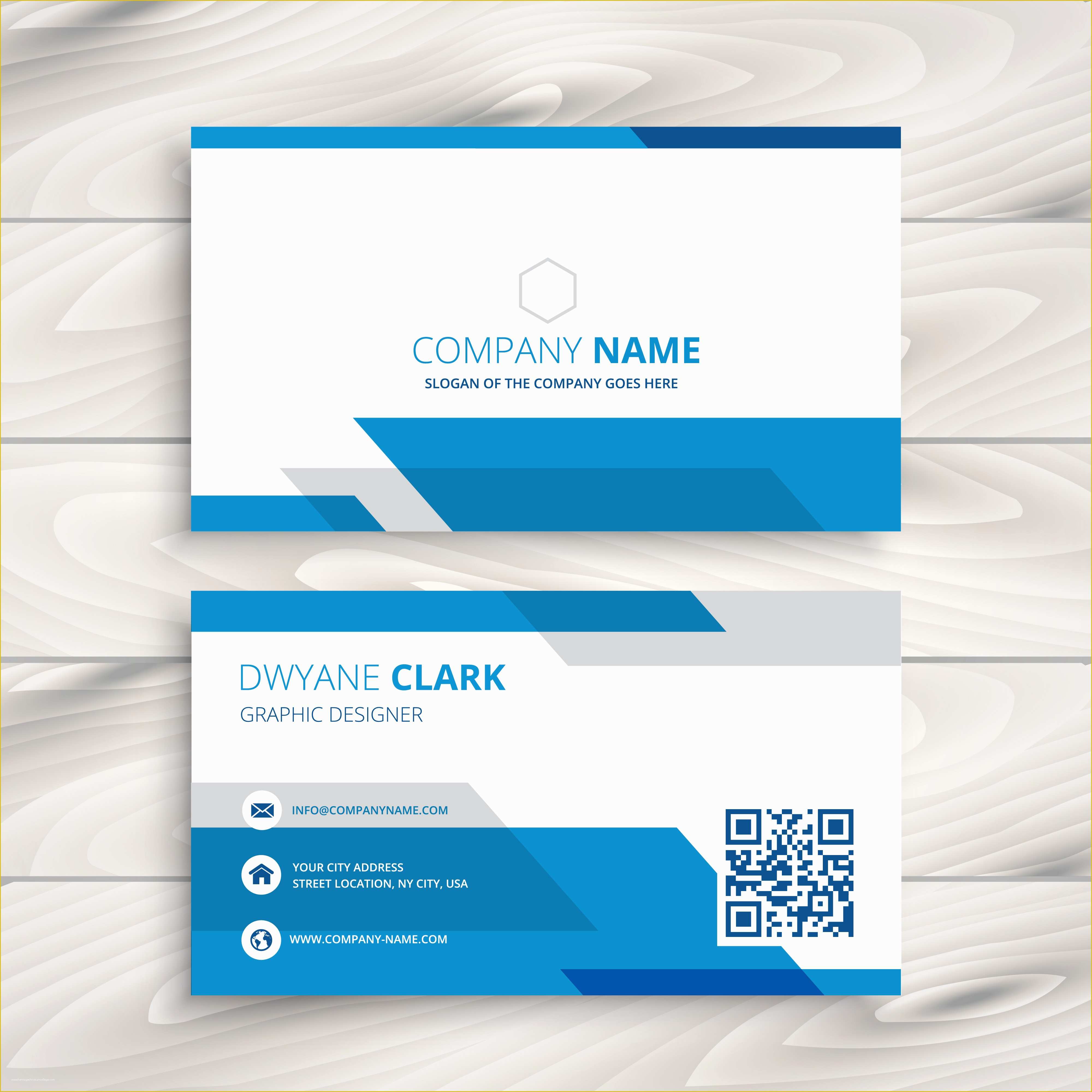 Corporate Business Card Templates Free Download Of Blue Corporate Business Card Template Vector Design