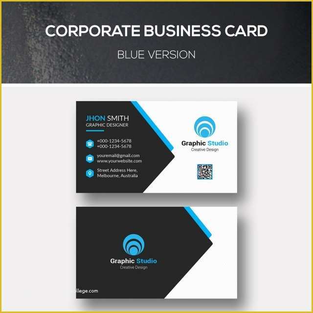 Corporate Business Card Templates Free Download Of Corporate Business Card Template for Free Download On Tree