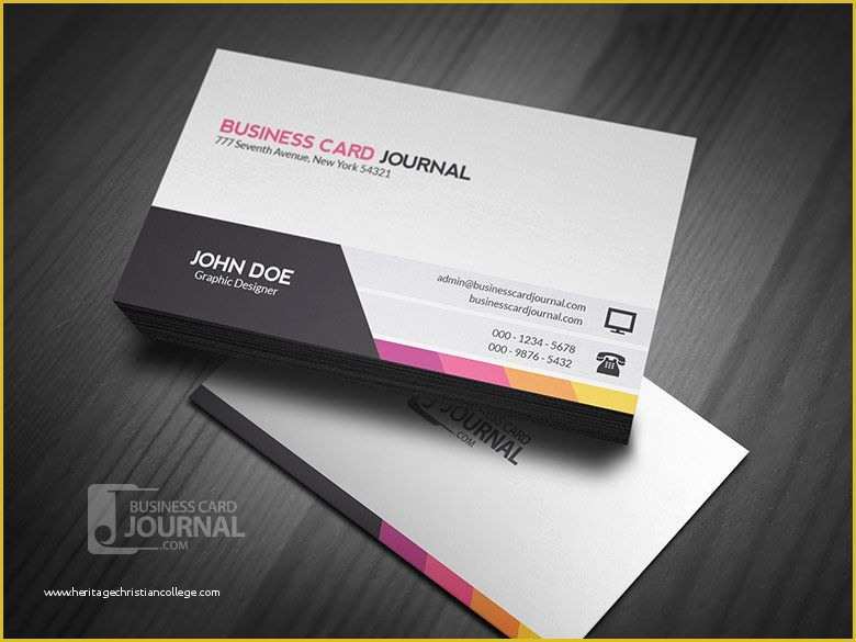Corporate Business Card Templates Free Download Of Download Modern