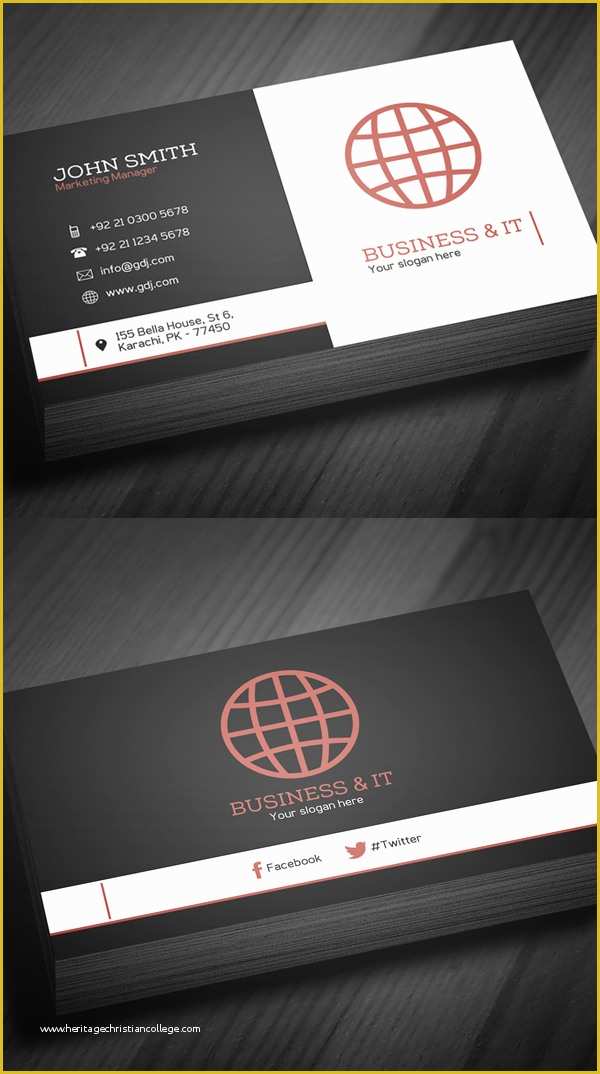 Corporate Business Card Templates Free Download Of Free Business Cards Psd Templates Print Ready Design