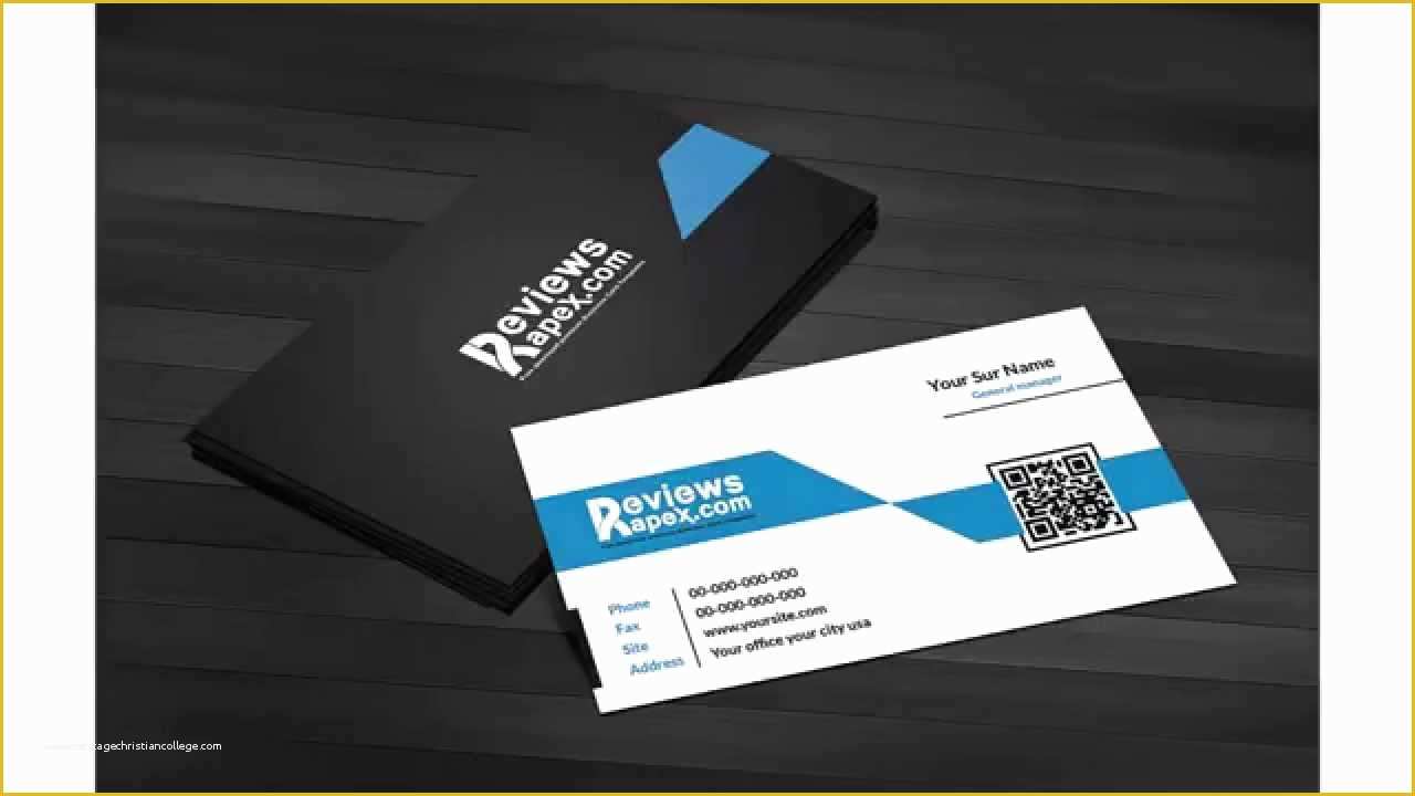 Corporate Business Card Templates Free Download Of Free Download Black & Blue Corporate Business Card