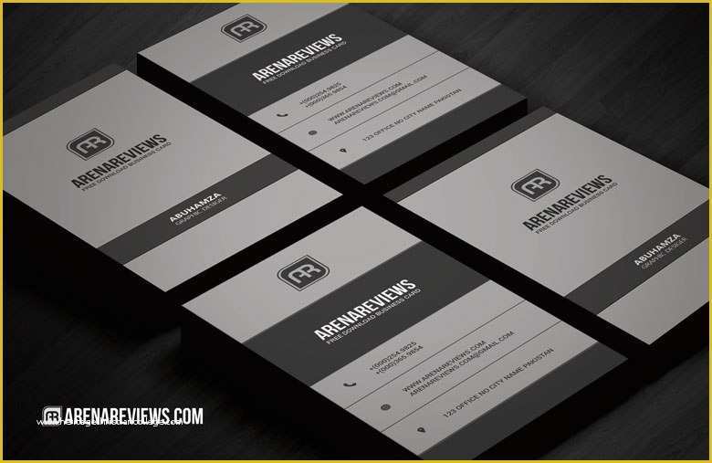 Corporate Business Card Templates Free Download Of Free Vertical Corporate Business Card Template Download