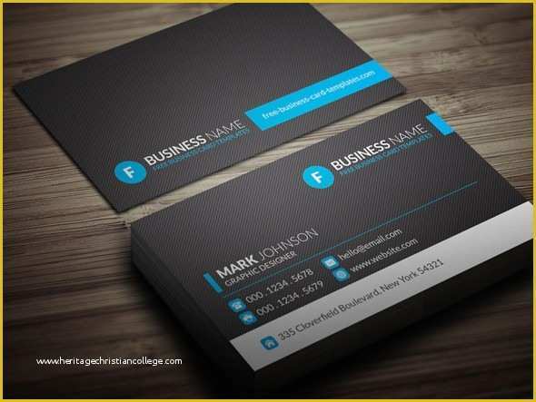 Corporate Business Card Templates Free Download Of Modern Blue Corporate Business Card Template Free