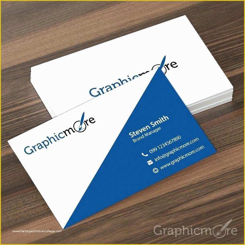 Corporate Business Card Templates Free Download Of Red Triangle Corporate Business Card Template Free Vector