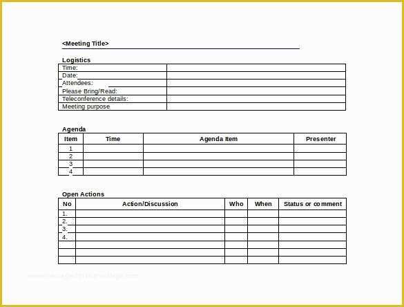 Corporate Meeting Minutes Template Free Of 44 Sample Meeting Minutes Template Google Docs Apple