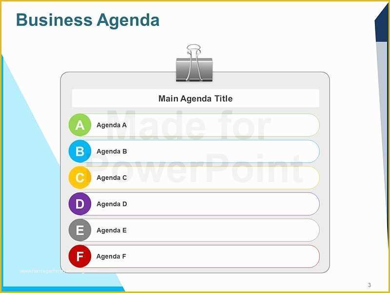 Corporate Meeting Minutes Template Free Of Business Agenda Editable Powerpoint Template