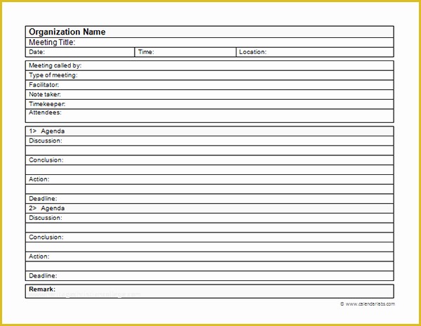 47 Corporate Meeting Minutes Template Free