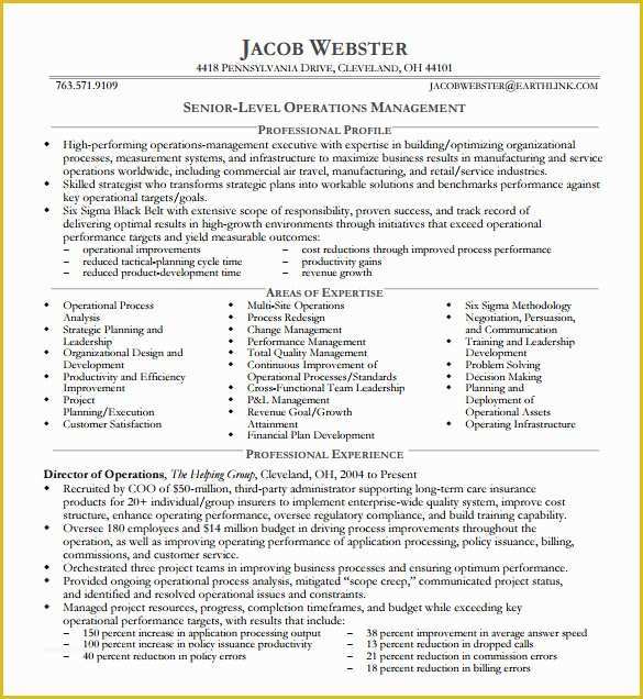 Corporate Resume Template Free Of 10 Executive Resume Templates – Free Samples Examples