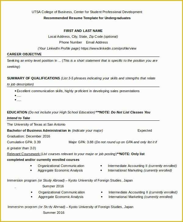 Corporate Resume Template Free Of 24 Business Resume Templates