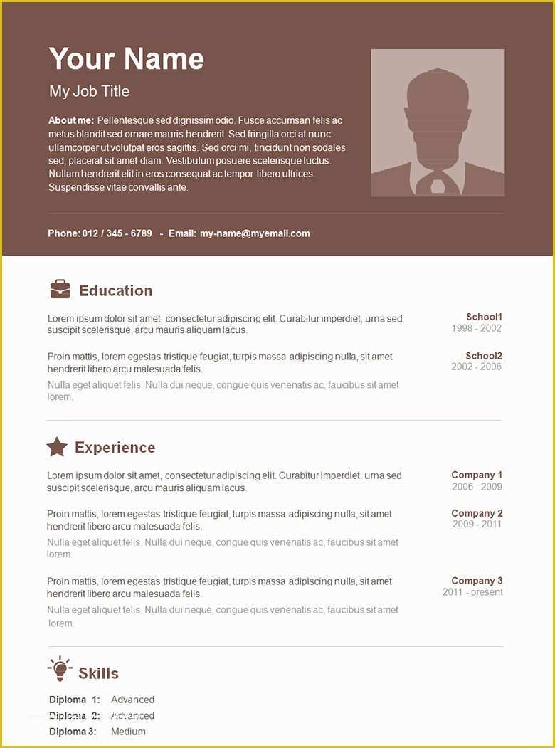 Corporate Resume Template Free Of 70 Basic Resume Templates Pdf Doc Psd