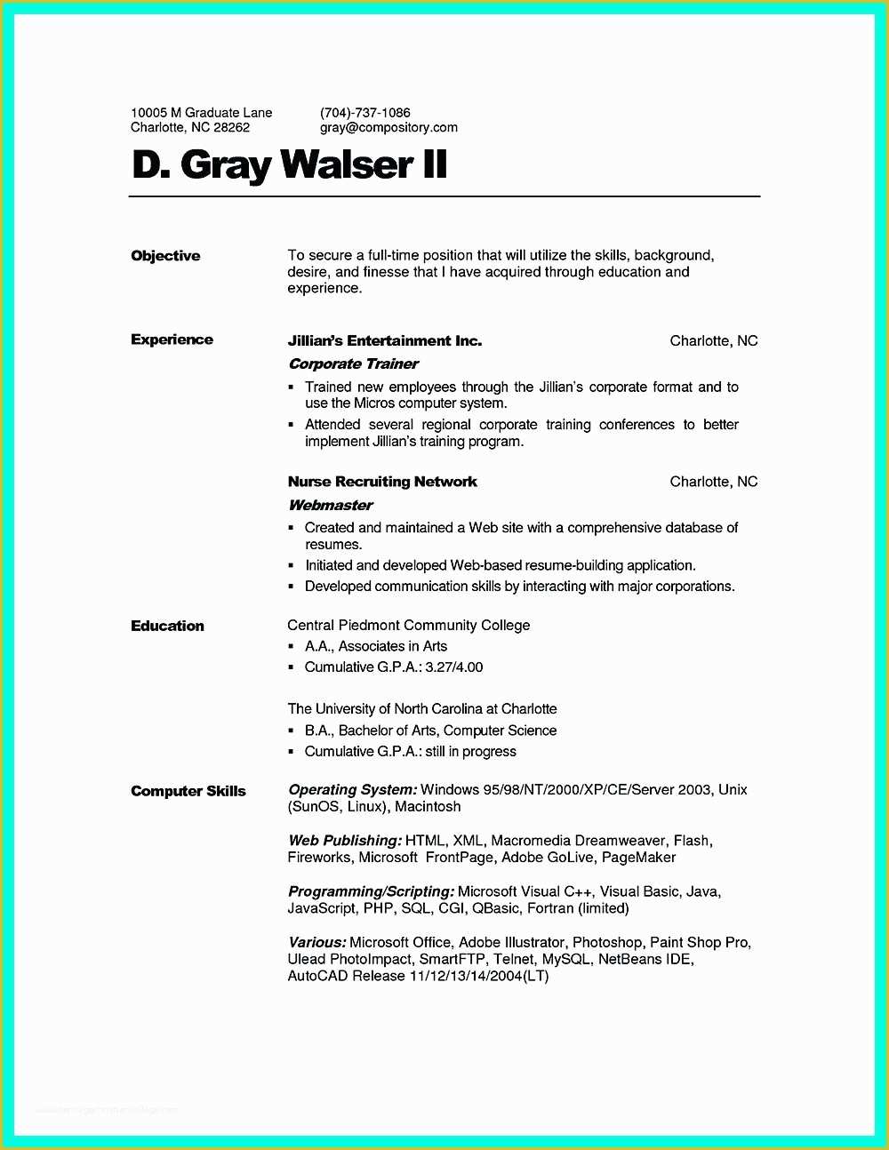 Corporate Resume Template Free Of Corporate Trainer Resume Can Be In Chronological or