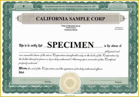 Corporate Stock Certificates Template Free Of 23 Stock Certificate Templates Psd Vector Eps