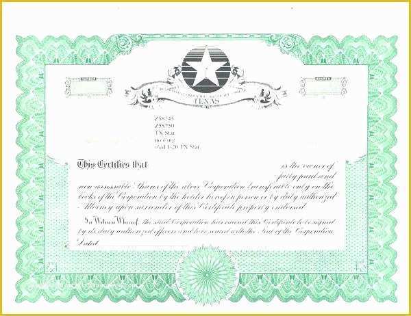 Corporate Stock Certificates Template Free Of Corporate Bond Certificate Template