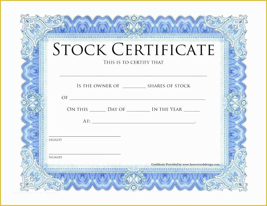 Corporate Stock Certificates Template Free Of Corporate Stock Certificate Template