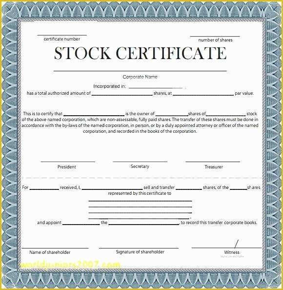 Corporate Stock Certificates Template Free Of Employee Recognition Certificate Template Corporate Design