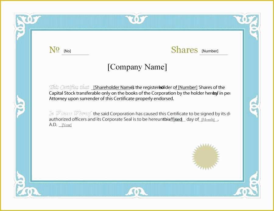 Corporate Stock Certificates Template Free Of is My Pany Required to issue Paper Stock Certificates