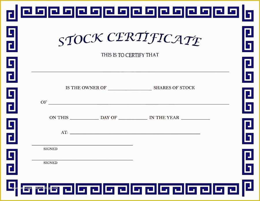 Corporate Stock Certificates Template Free Of Mon Stock Certificate Template – Template Gbooks