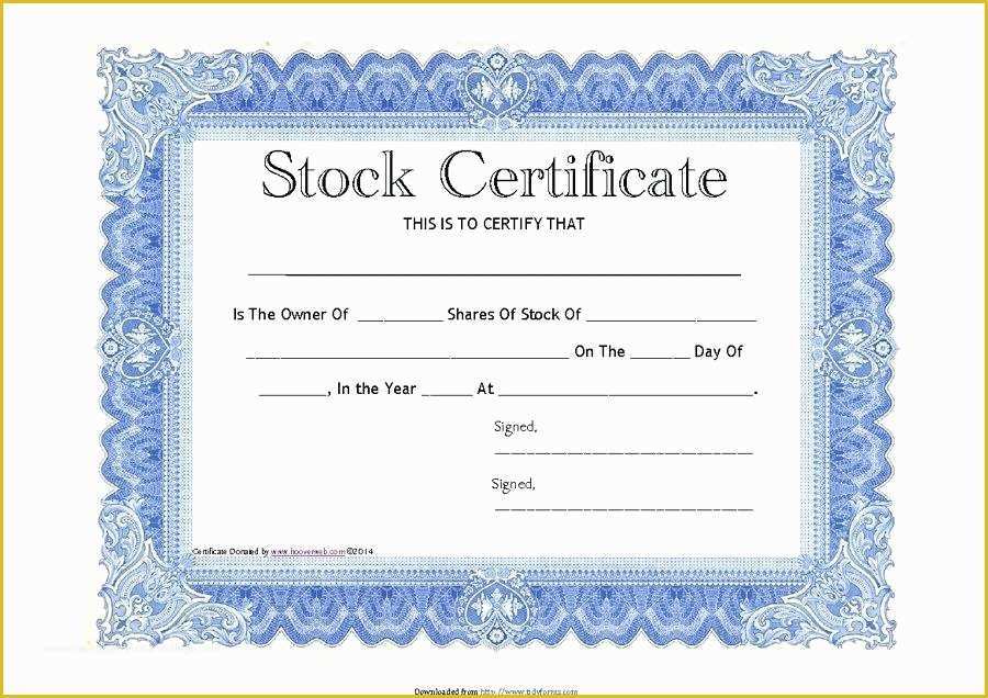 Corporate Stock Certificates Template Free Of top Result Stock Certificate Template Word Lovely 4 Free
