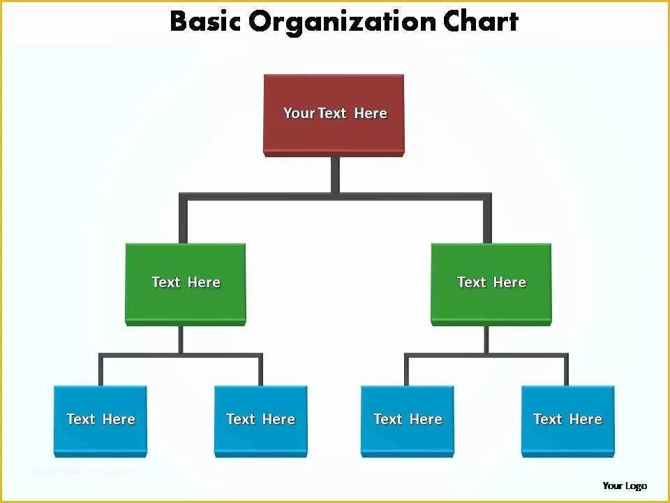 Corporate Structure Template Free Of Basic organization Chart Editable Powerpoint Templates