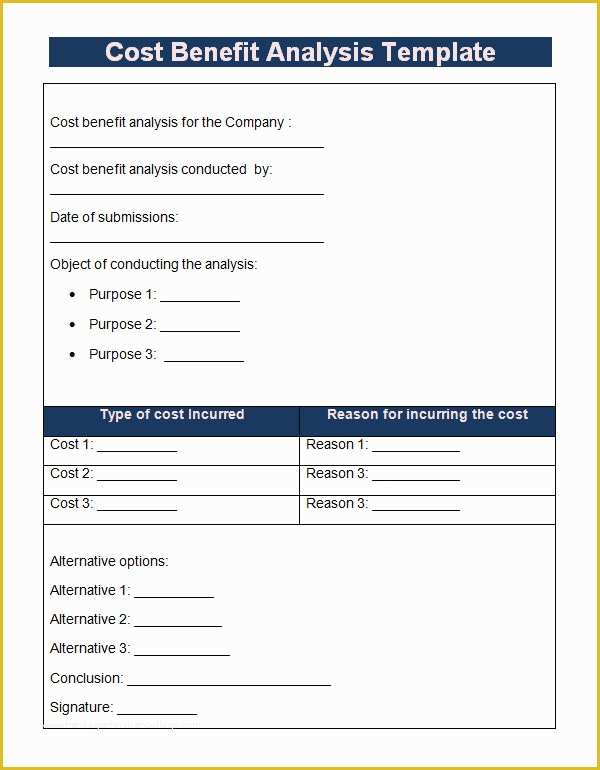 Cost Benefit Analysis Template Excel Free Download Of 18 Cost Benefit Analysis Templates Word Pdf