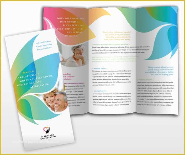 Counseling Brochure Templates Free Of Couples therapy & Marriage Counseling Tri Fold Brochure