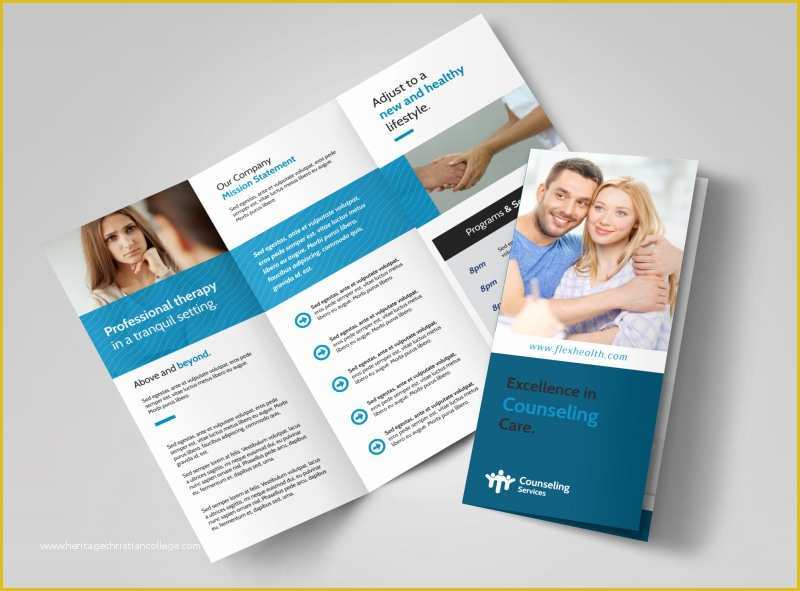 Counseling Brochure Templates Free Of Excellent Counseling Tri Fold Brochure Template