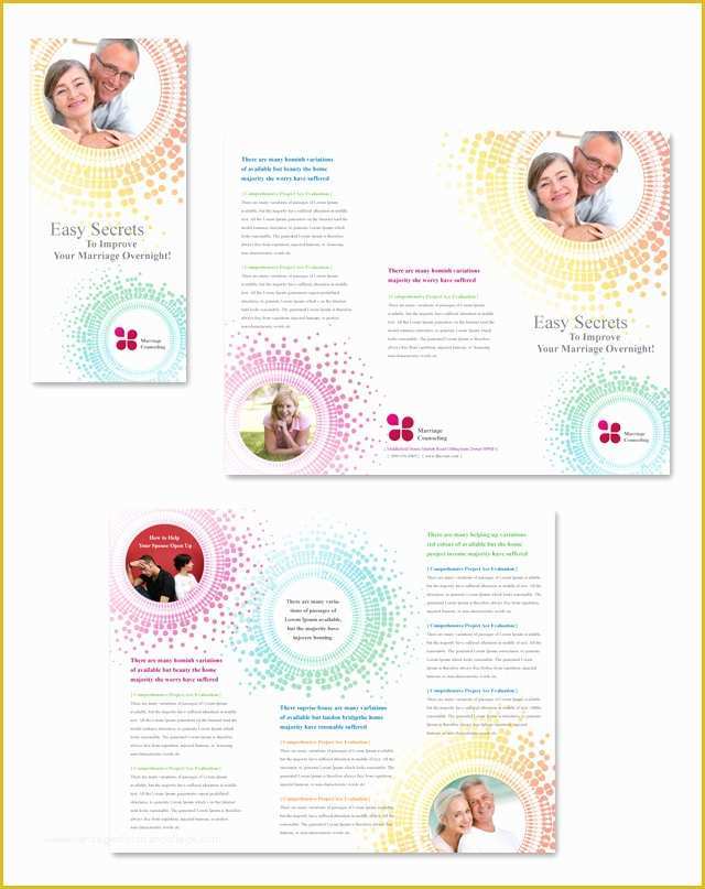 Counseling Brochure Templates Free Of Marriage Counseling Tri Fold Brochure Template