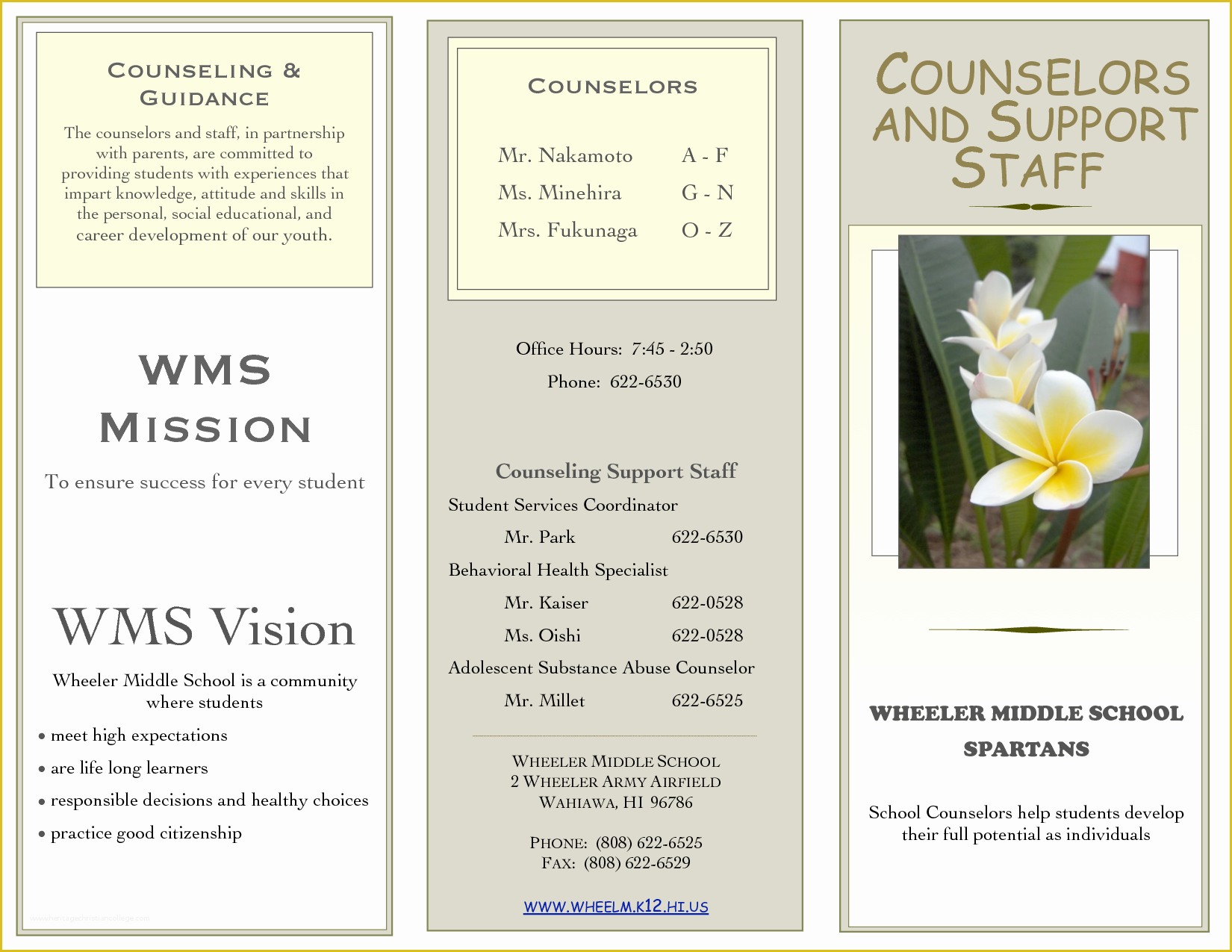 Counseling Brochure Templates Free Of School Counselor Brochure Template