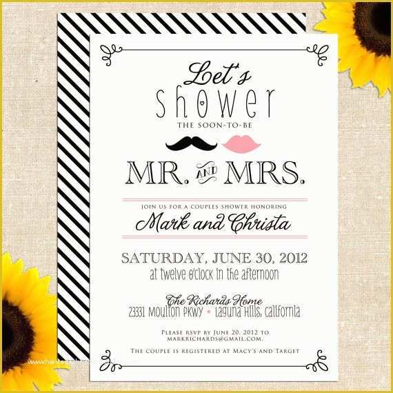 Couples Wedding Shower Invitations Templates Free Of Free Bridal Shower Invitations