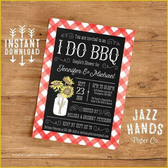 Couples Wedding Shower Invitations Templates Free Of Printable I Do Bbq Couples Shower Invitation Template
